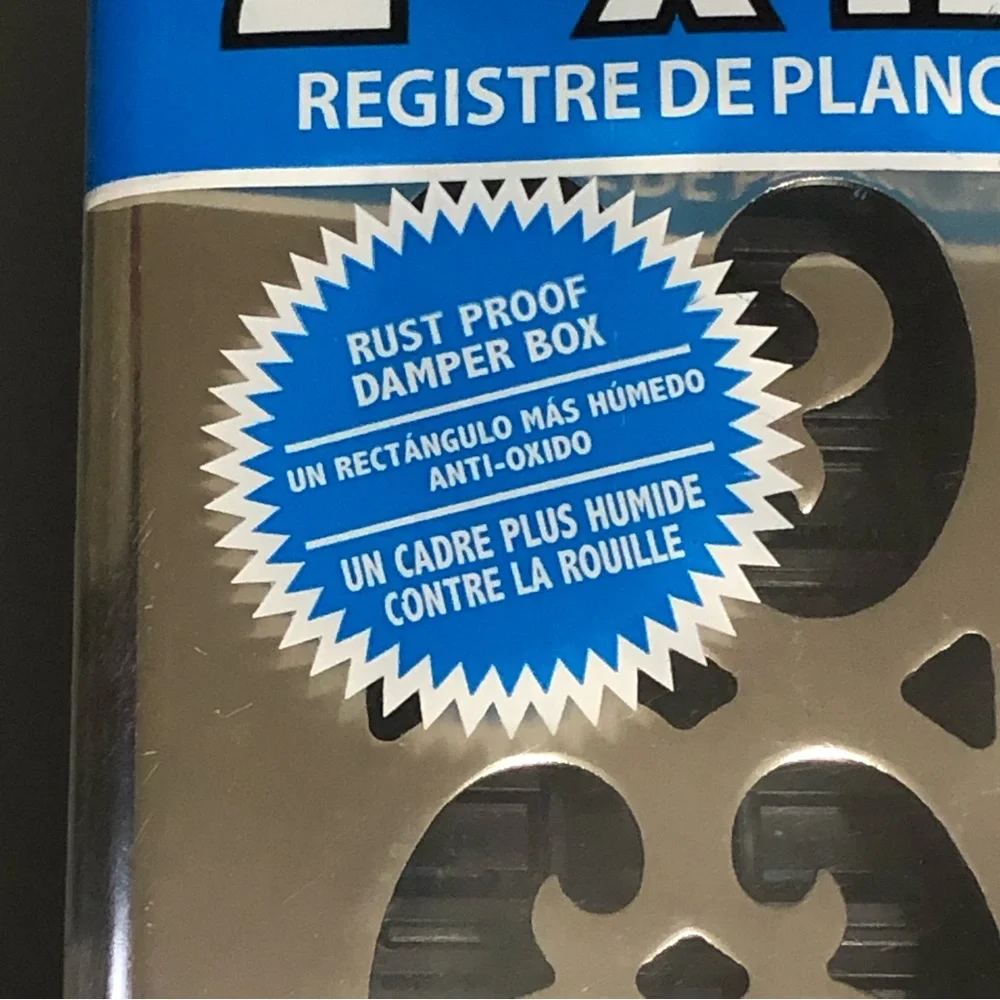 Floor Register Decor Grates SPH212-NKL Brushed Nickel Finish SET of 2 ~ … - Picture 5 of 5